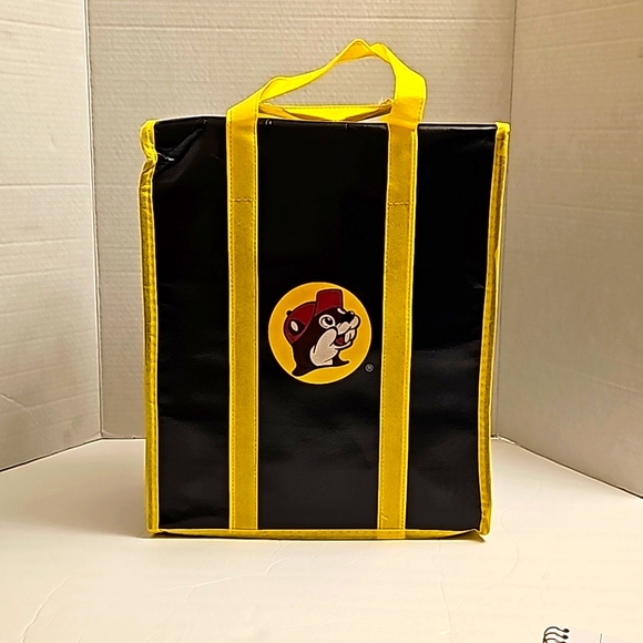 Buc-ee’s Buc Cooler Bag Brand New With Tag Black W/ Yellow Trim & Zip Cl… - Picture 3 of 8